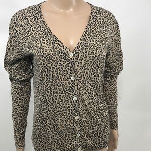 Silk Leopard Cardigan
